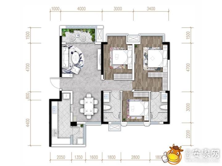 金沙城锦澜阁户型图