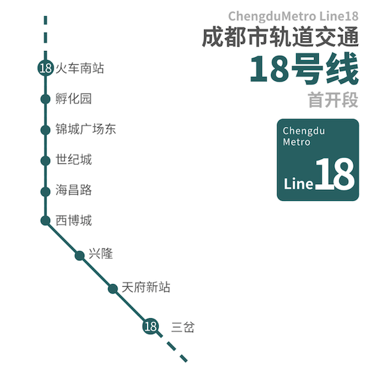 地铁1819线试乘初体验站点公布含眉山线起点