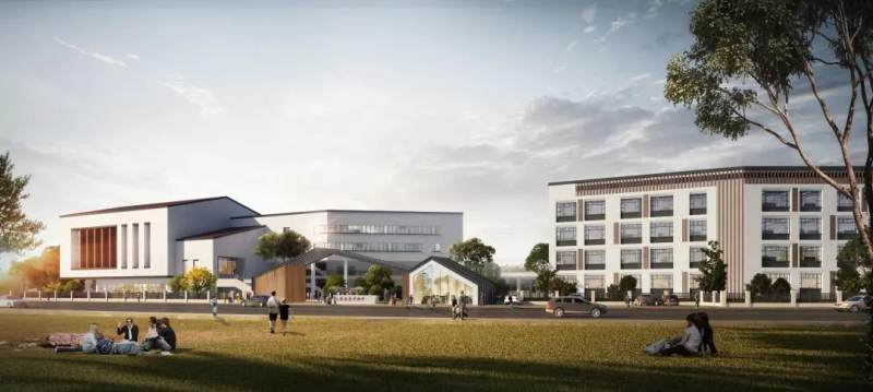 据悉,长平初中地处仁寿大道与天府仁寿大道南延线交汇处,背靠仁寿长平