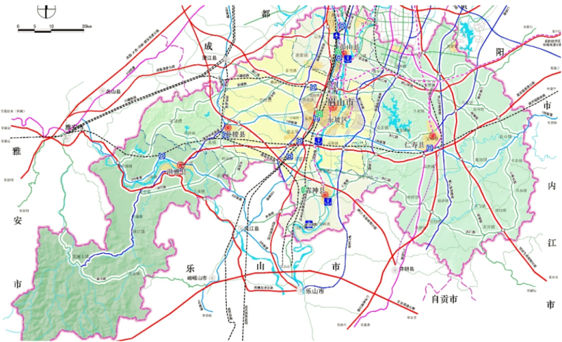 東坡,彭山,仁壽,眉山天府新區融合一體化發展新格局!